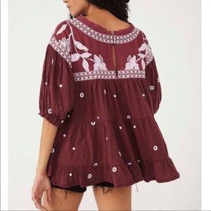 Free People Edie Tee - Sweet Raisin